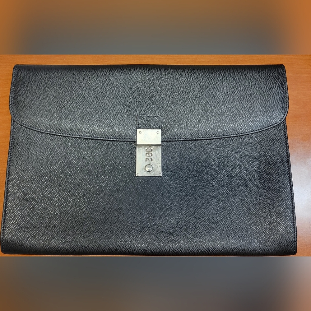 T. Anthony Slim Italian leather portfolio case